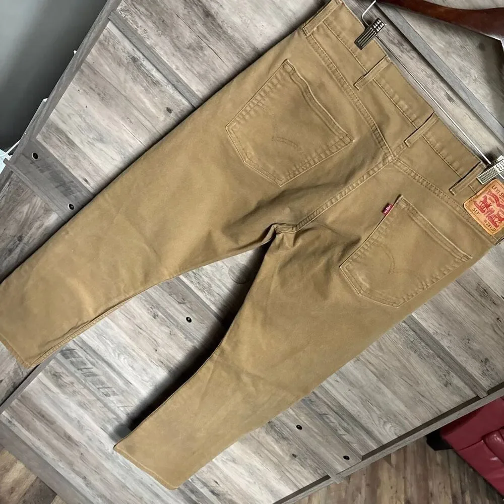 Levi's 513 Levi Strauss Tan Jeans 38 Casual Boho Classic Coastal Streetwear
